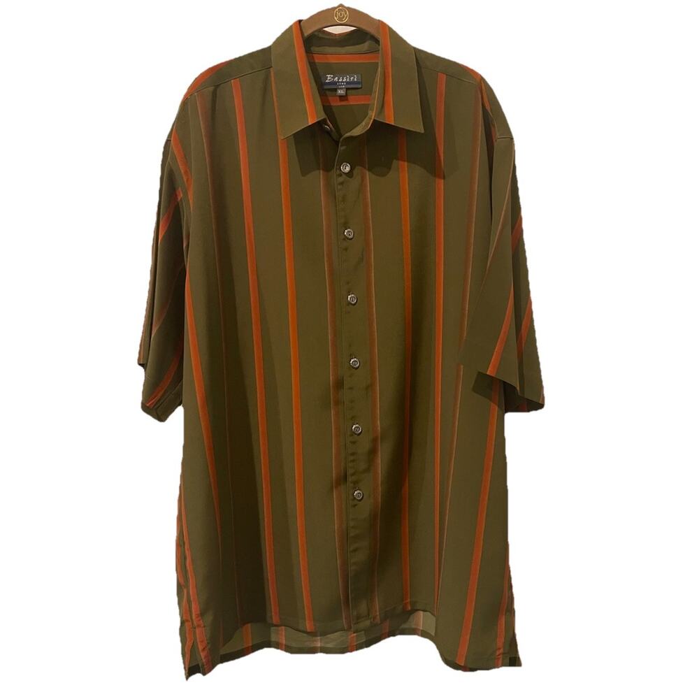 Bassiri Uomo-Men’s Short Sleeve Button Up Shirt-USA-size XL